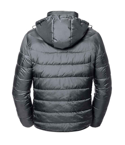 Russell Hooded Nano Padded Jacket - Iron (440M)