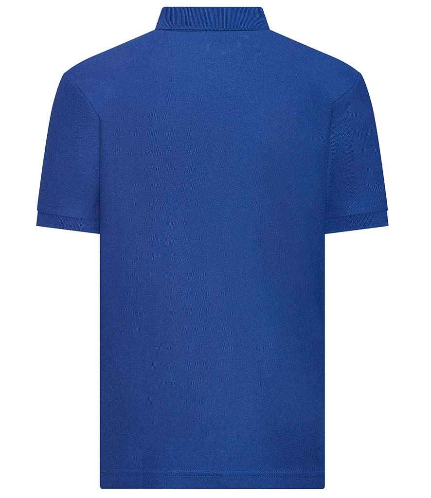 AWDis Academy Kids Piqué Polo Shirt - Royal Blue (AC004B) - back