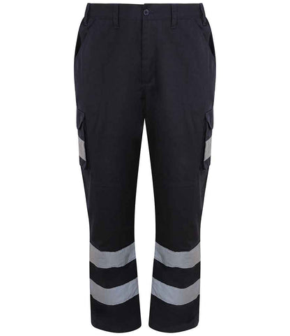 Pro RTX High Visibility Cargo Trousers - Navy - front