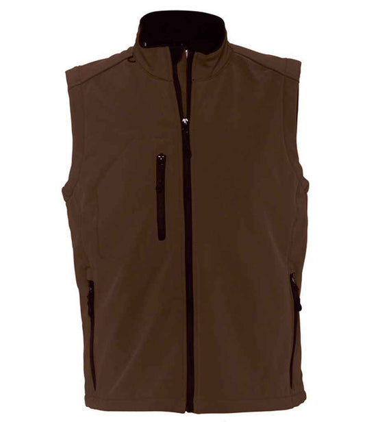 SOL'S SOL'S Rallye Soft Shell Bodywarmer - Dark Chocolate (46601)