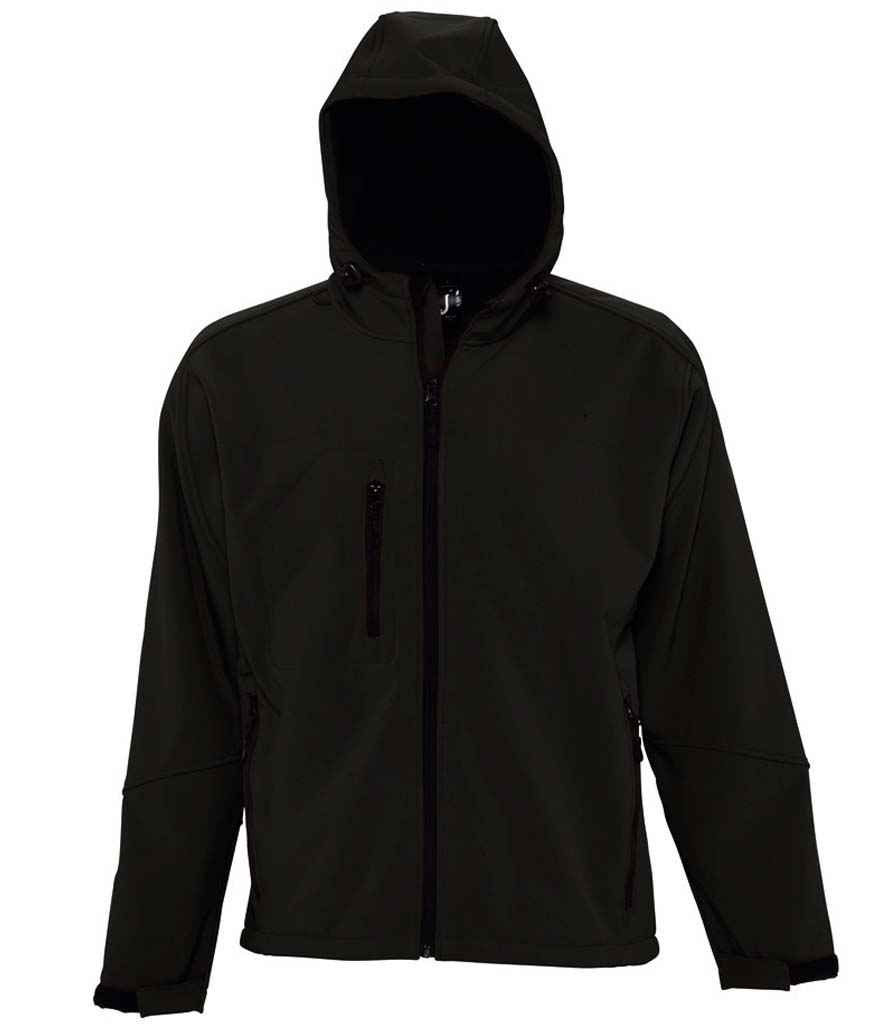 SOL'S SOL'S Replay Hooded Soft Shell Jacket - Black (46602)