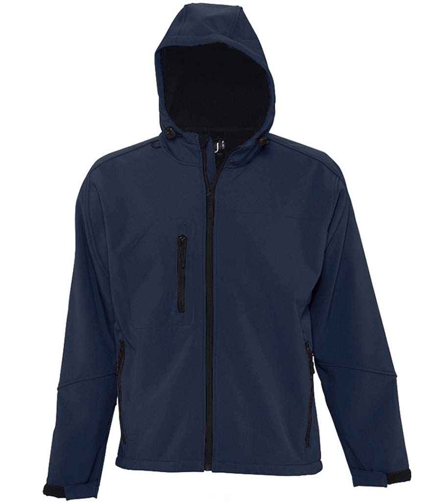SOL'S SOL'S Replay Hooded Soft Shell Jacket - French Navy (46602)