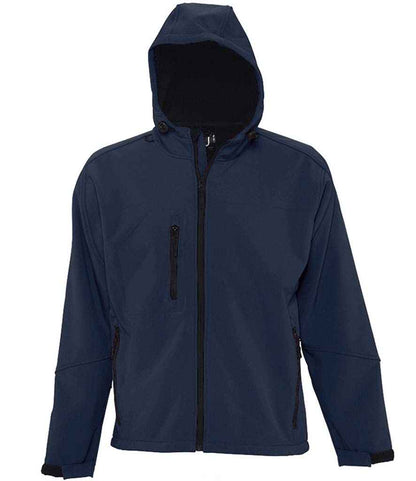SOL'S SOL'S Replay Hooded Soft Shell Jacket - French Navy (46602)
