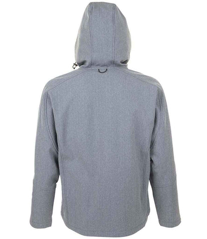 SOL'S SOL'S Replay Hooded Soft Shell Jacket - Grey Marl (46602)