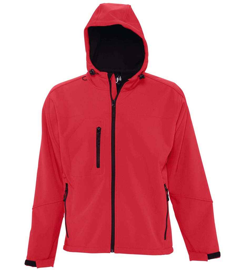 SOL'S SOL'S Replay Hooded Soft Shell Jacket - Pepper Red (46602)