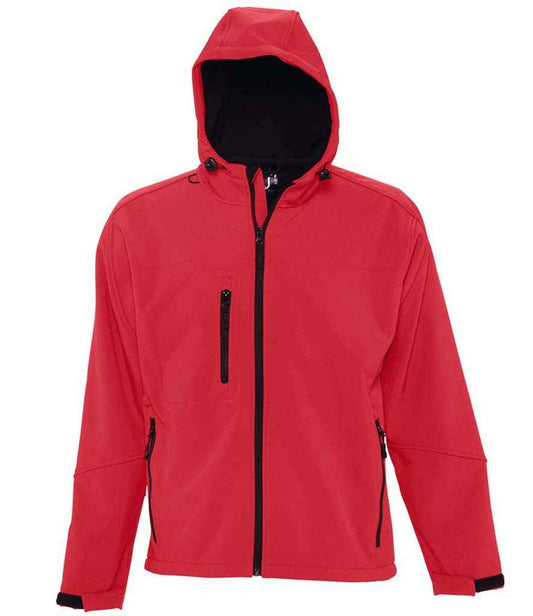 SOL'S SOL'S Replay Hooded Soft Shell Jacket - Pepper Red (46602)