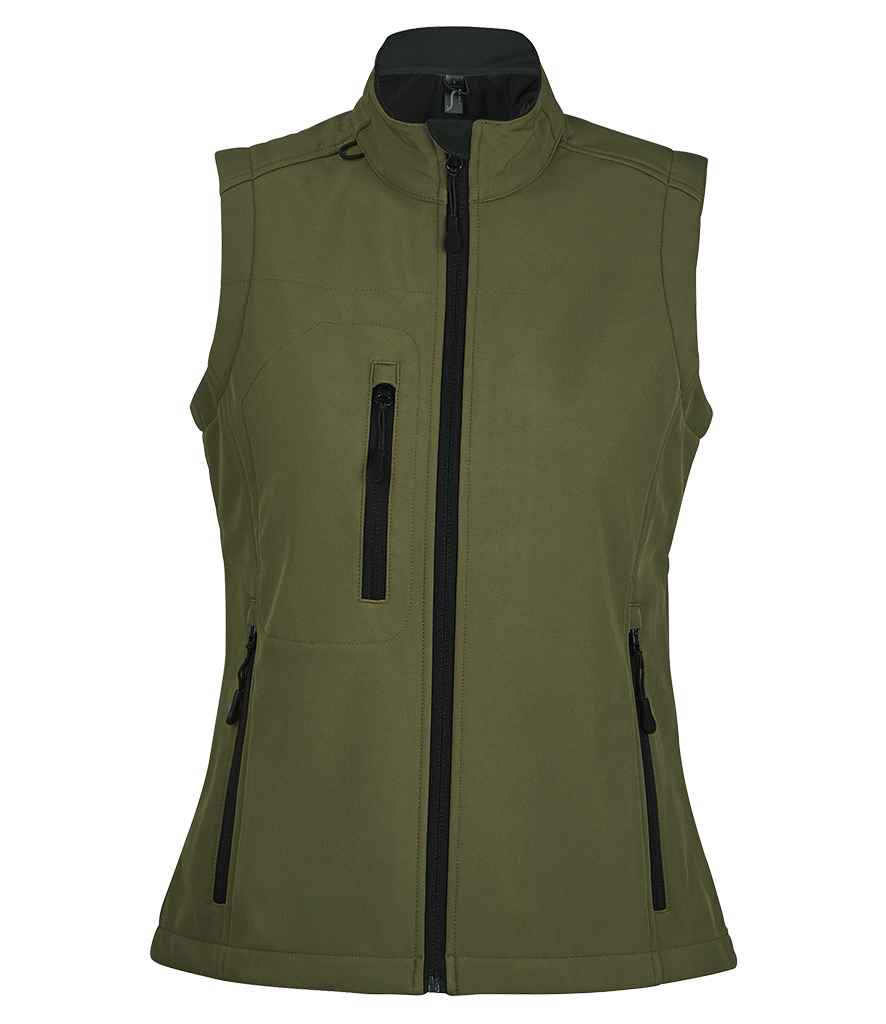 SOL'S SOL'S Ladies Rallye Soft Shell Bodywarmer - Army (46801)