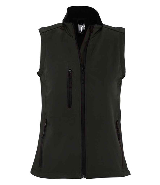 SOL'S SOL'S Ladies Rallye Soft Shell Bodywarmer - Black (46801)