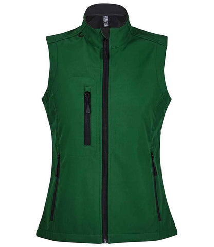 SOL'S SOL'S Ladies Rallye Soft Shell Bodywarmer - Bottle Green (46801)
