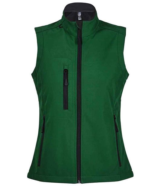 SOL'S SOL'S Ladies Rallye Soft Shell Bodywarmer - Bottle Green (46801)