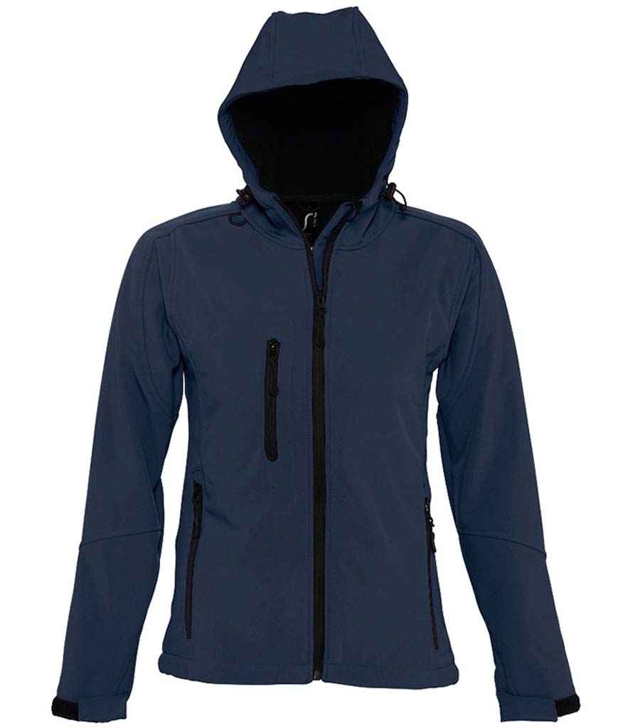 SOL'S SOL'S Ladies Replay Hooded Soft Shell Jacket - French Navy (46802)