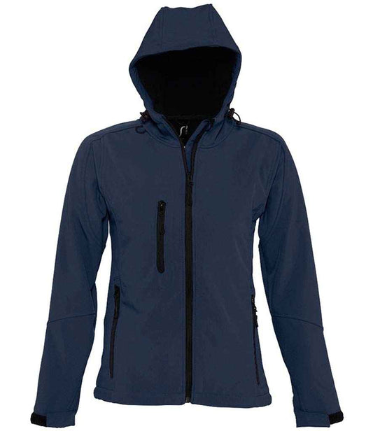 SOL'S SOL'S Ladies Replay Hooded Soft Shell Jacket - French Navy (46802)