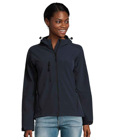 SOL'S SOL'S Ladies Replay Hooded Soft Shell Jacket - French Navy (46802)