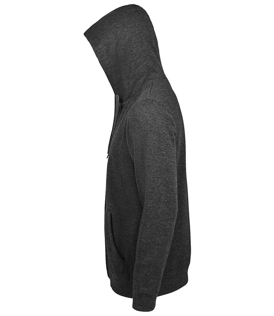SOL'S SOL'S Seven Zip Hooded Sweatshirt - Charcoal Marl (47800)