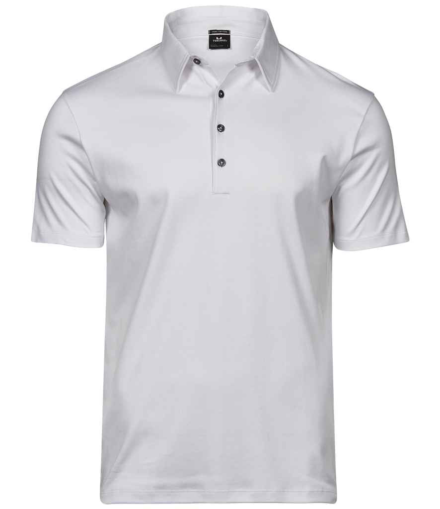 Tee Jays Pima Cotton Interlock Polo Shirt - FRONT