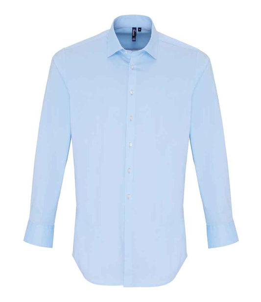 Premier Long Sleeve Stretch Fit Poplin Shirt - FRONT