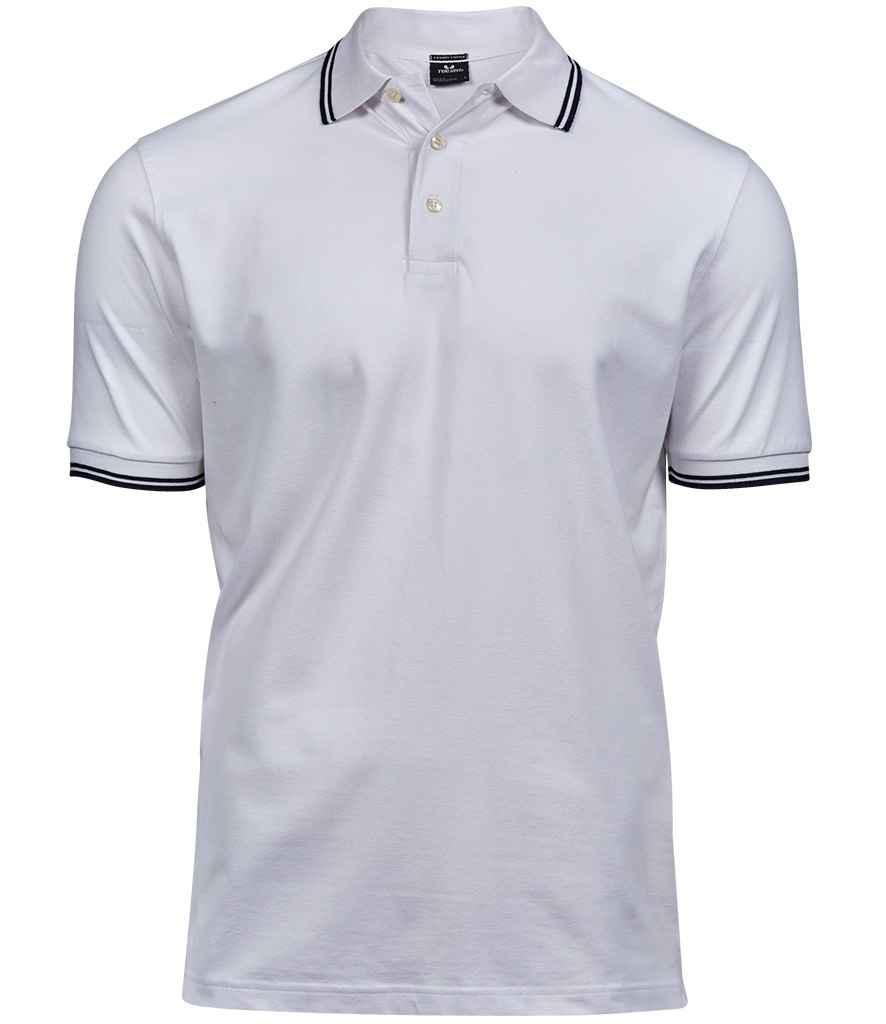 Tee Jays Luxury Stretch Tipped Polo Shirt - FRONT