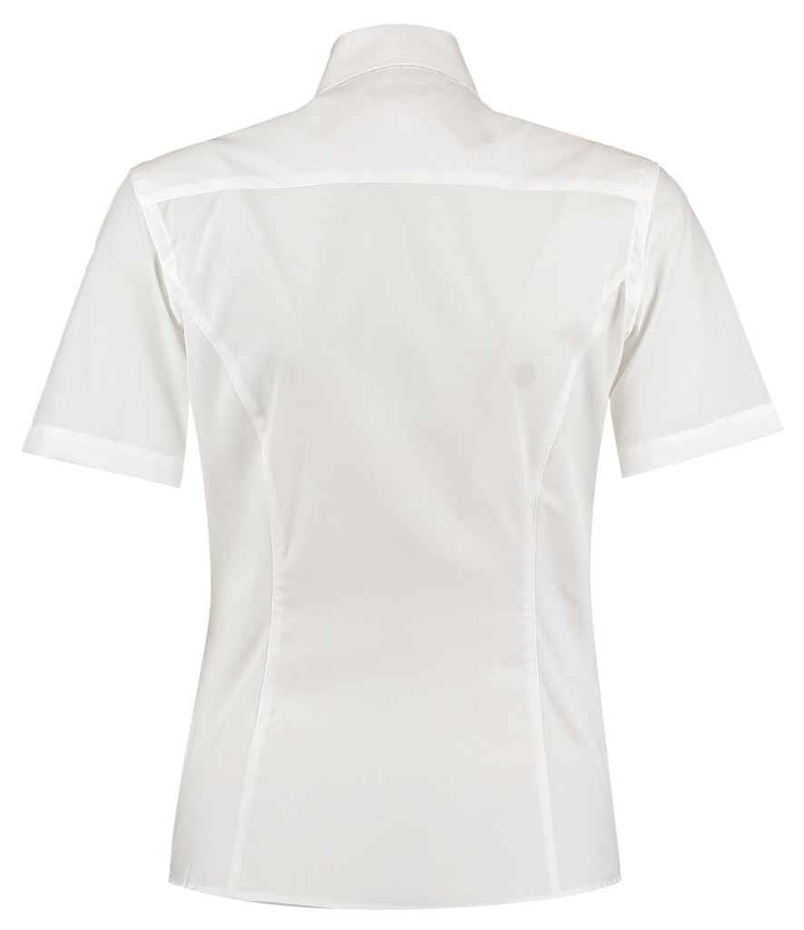 Kustom Kit Ladies Short Sleeve Tailored Business Shirt - BACK