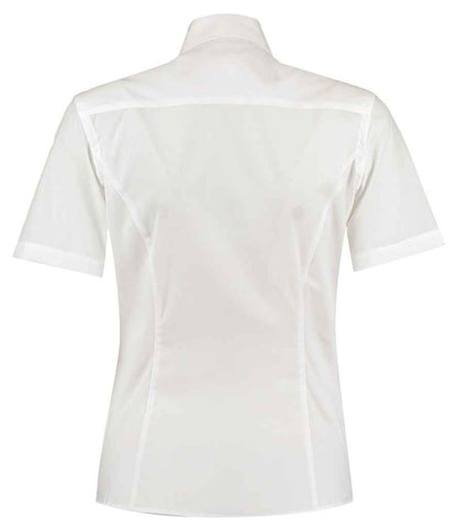 Kustom Kit Ladies Short Sleeve Tailored Business Shirt - BACK