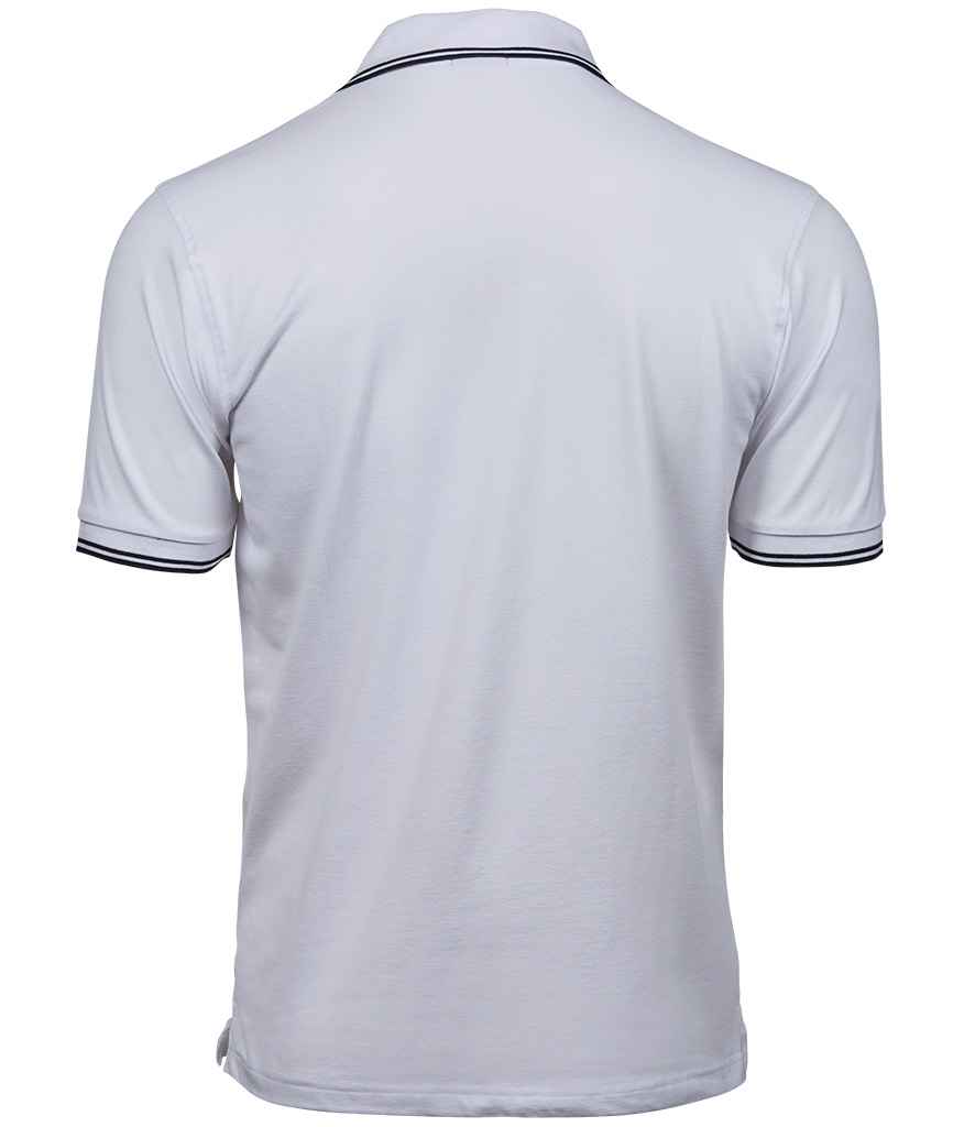 Tee Jays Luxury Stretch Tipped Polo Shirt - BACK