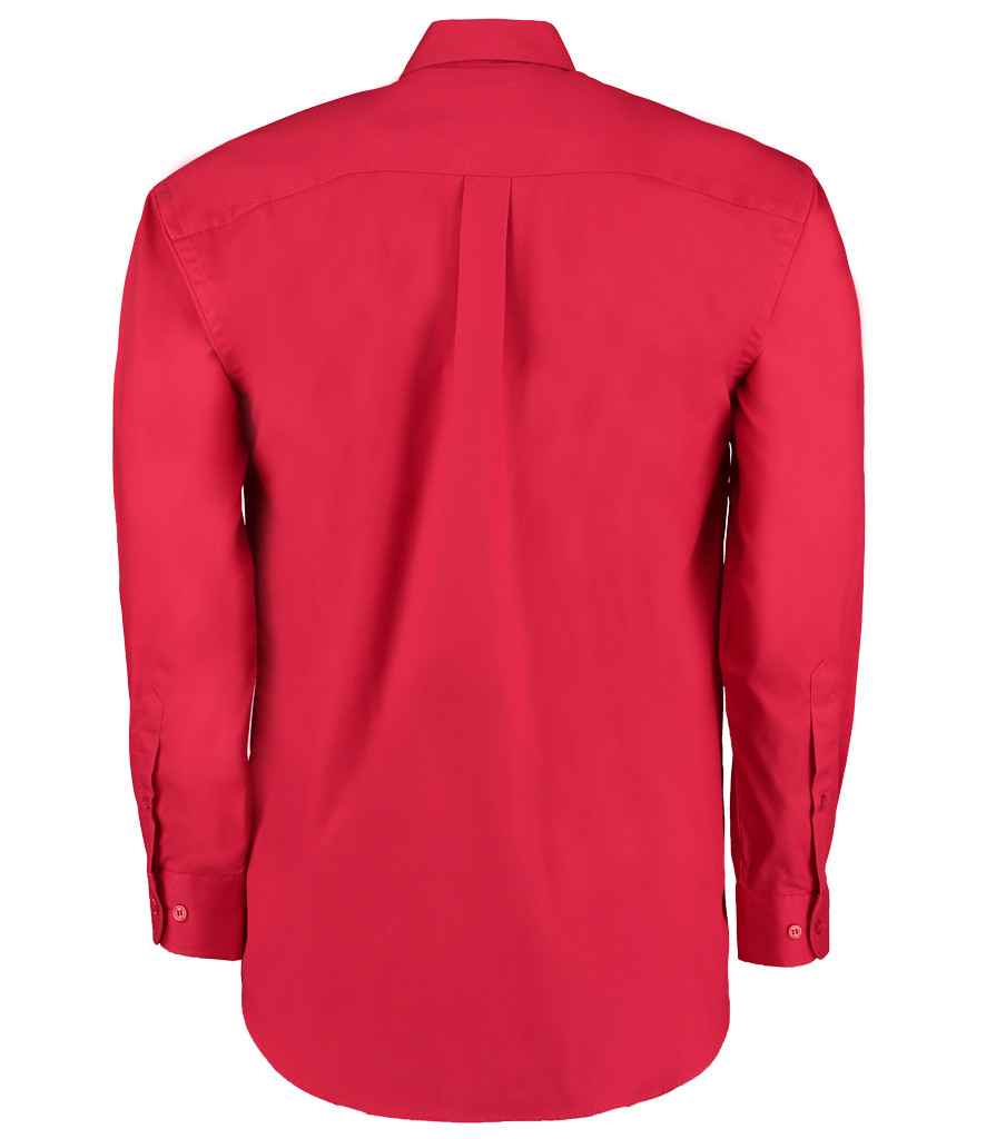 Kustom Kit Premium Long Sleeve Classic Fit Oxford Shirt - BACK
