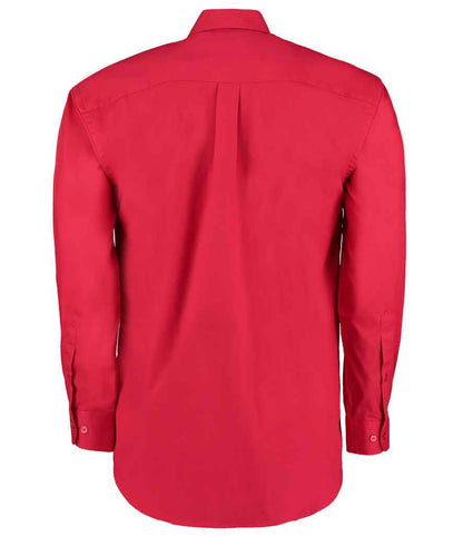Kustom Kit Premium Long Sleeve Classic Fit Oxford Shirt - BACK