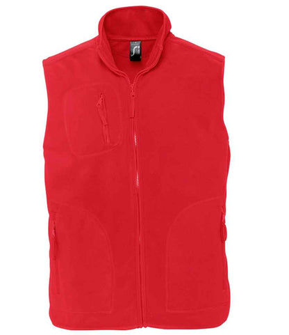 SOL'S SOL'S Unisex Norway Fleece Bodywarmer - Red (51000)