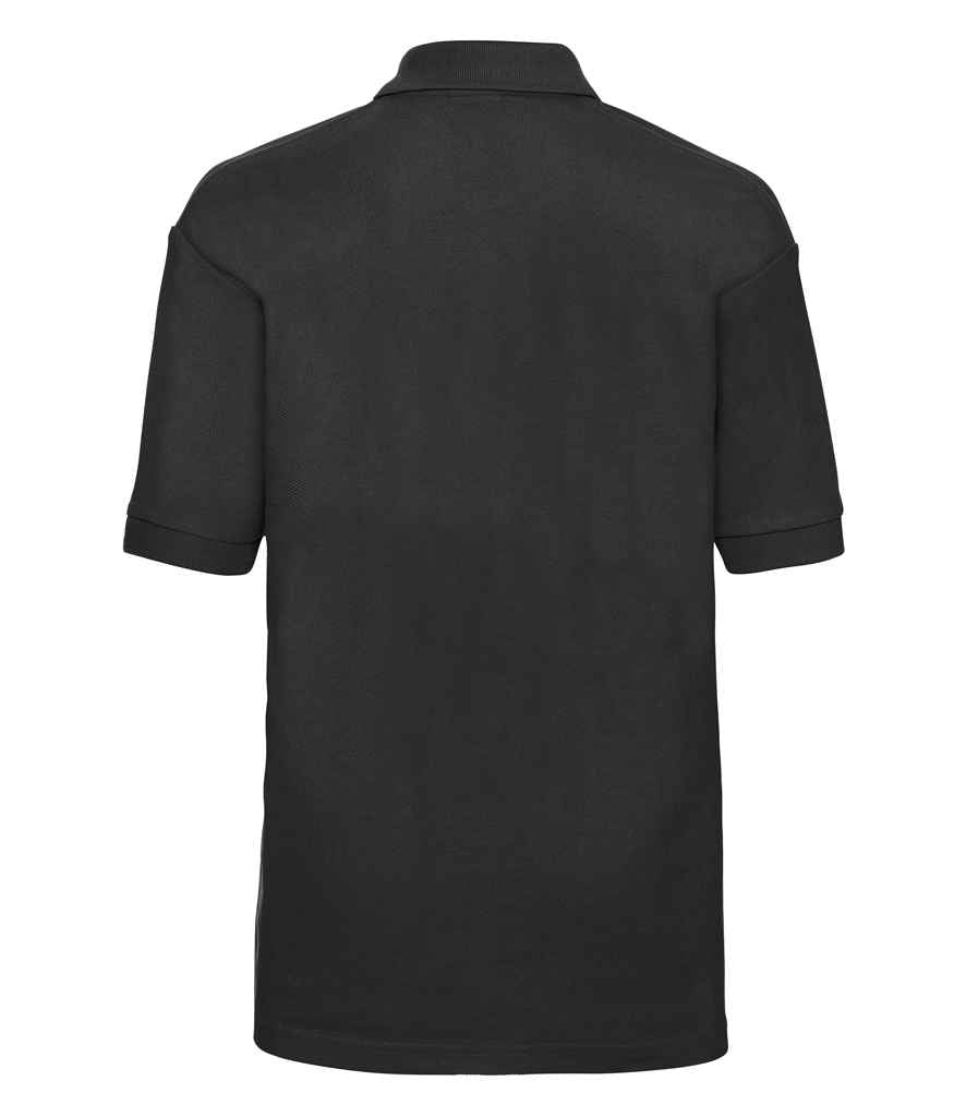 Russell Schoolgear Kids Poly/Cotton Piqué Polo Shirt - Black (539B)