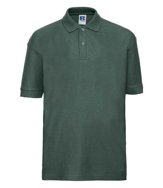 Russell Schoolgear Kids Poly/Cotton Piqué Polo Shirt - Bottle Green (539B)