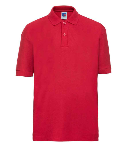 Russell Schoolgear Kids Poly/Cotton Piqué Polo Shirt - Bright Red (539B)