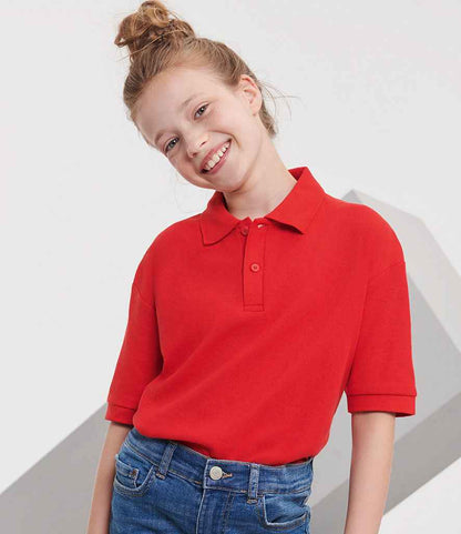 Russell Schoolgear Kids Poly/Cotton Piqué Polo Shirt - Bright Red (539B)