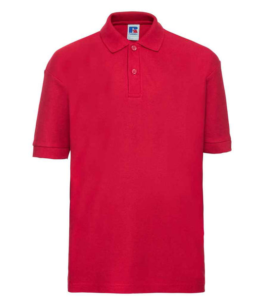 Russell Schoolgear Kids Poly/Cotton Piqué Polo Shirt - Classic Red (539B)