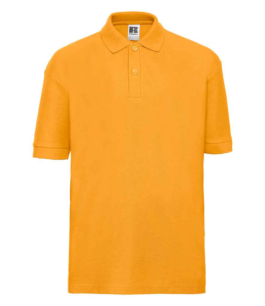 Russell Schoolgear Kids Poly/Cotton Piqué Polo Shirt - Gold (539B)