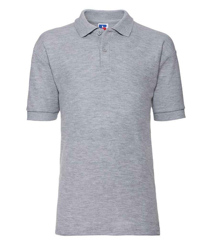 Russell Schoolgear Kids Poly/Cotton Piqué Polo Shirt - Light Oxford (539B)