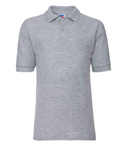 Russell Schoolgear Kids Poly/Cotton Piqué Polo Shirt - Light Oxford (539B)