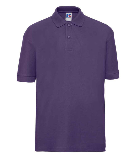 Russell Schoolgear Kids Poly/Cotton Piqué Polo Shirt - Purple (539B)
