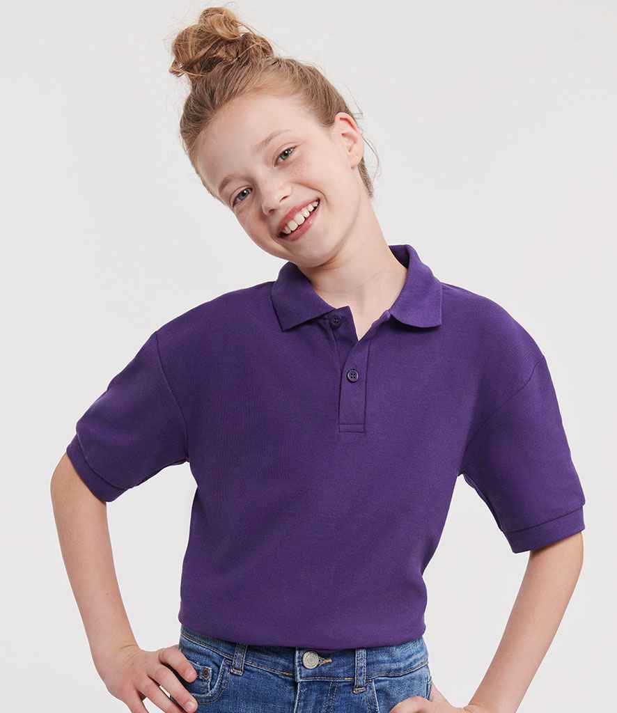Russell Schoolgear Kids Poly/Cotton Piqué Polo Shirt - Purple (539B)