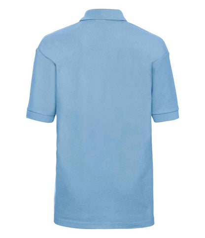 Russell Schoolgear Kids Poly/Cotton Piqué Polo Shirt - Sky Blue (539B)