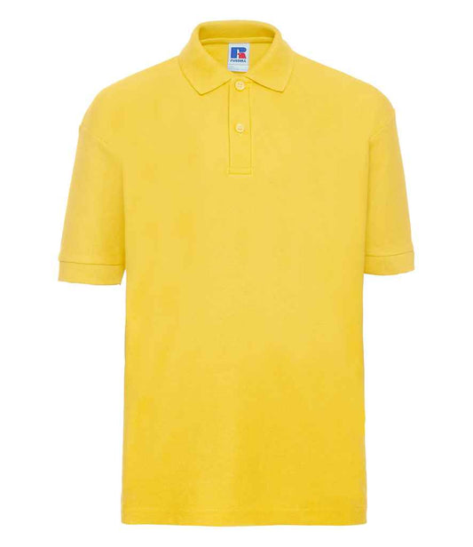 Russell Schoolgear Kids Poly/Cotton Piqué Polo Shirt - Yellow (539B)