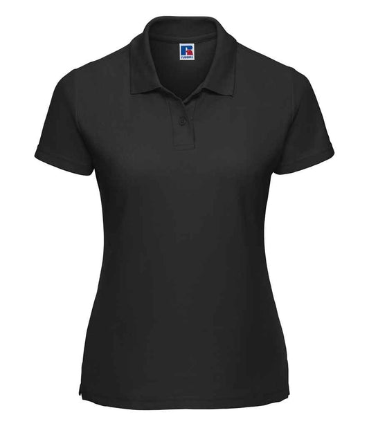 Russell Ladies Classic Poly/Cotton Piqué Polo Shirt - Black (539F)