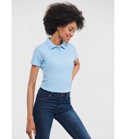 Russell Ladies Classic Poly/Cotton Piqué Polo Shirt - Sky Blue (539F)