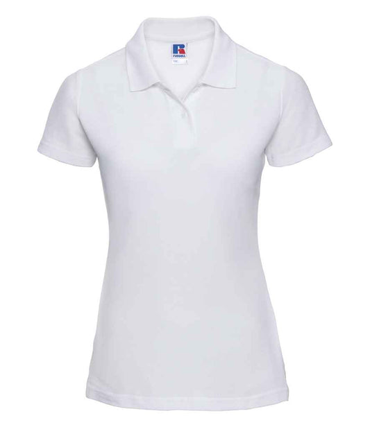Russell Ladies Classic Poly/Cotton Piqué Polo Shirt - White (539F)
