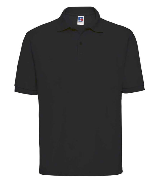Russell Poly/Cotton Piqué Polo Shirt - Black (539M)