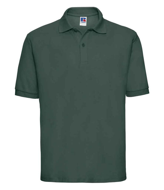 Russell Poly/Cotton Piqué Polo Shirt - Bottle Green (539M)