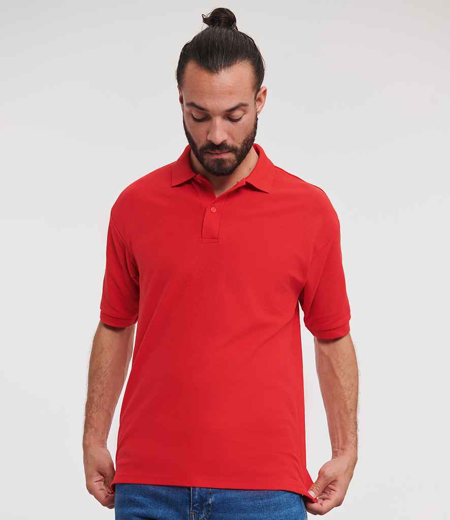 Russell Poly/Cotton Piqué Polo Shirt - Bright Red (539M)