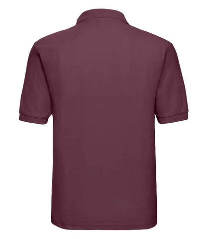 Russell Poly/Cotton Piqué Polo Shirt - Burgundy (539M)