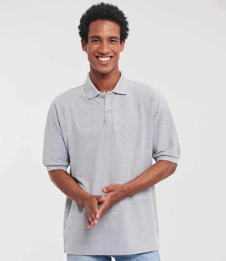 Russell Poly/Cotton Piqué Polo Shirt - Light Oxford (539M)