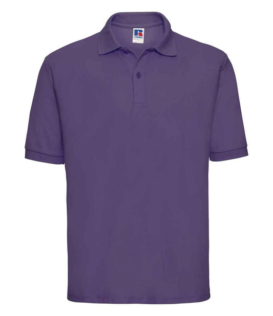 Russell Poly/Cotton Piqué Polo Shirt - Purple (539M)