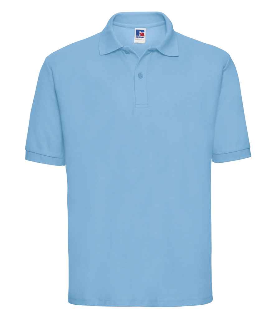 Russell Poly/Cotton Piqué Polo Shirt - Sky Blue (539M)