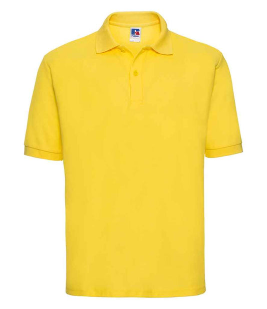Russell Poly/Cotton Piqué Polo Shirt - Yellow (539M)